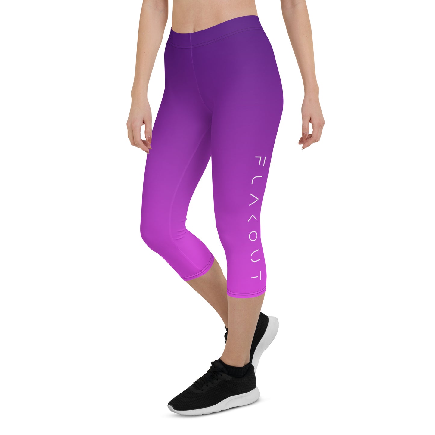 Neon Orchid Women's Capri Leggings - FLAKOUT