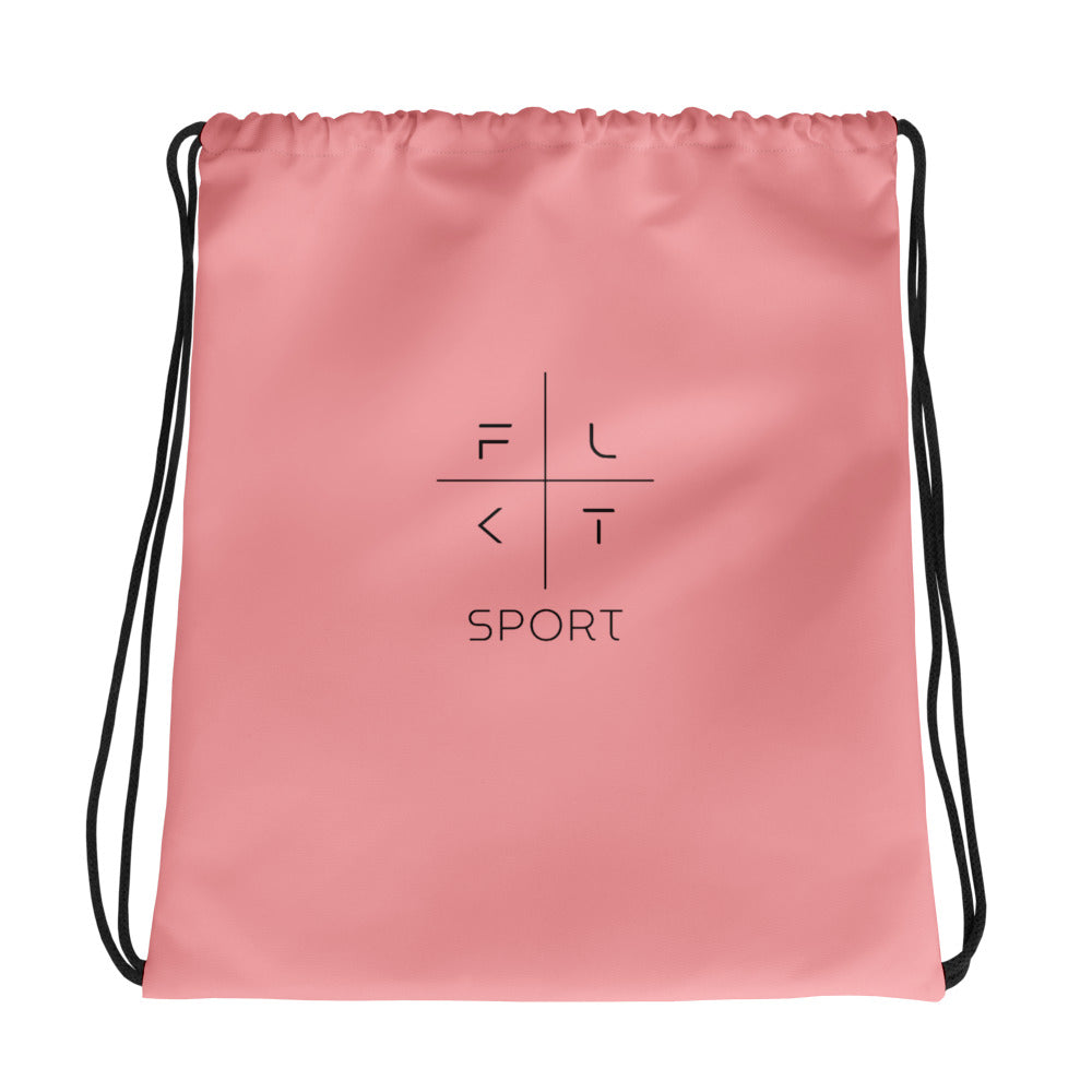 FLAKOUT Sport Unisex Drawstring Bag - Pink - FLAKOUT