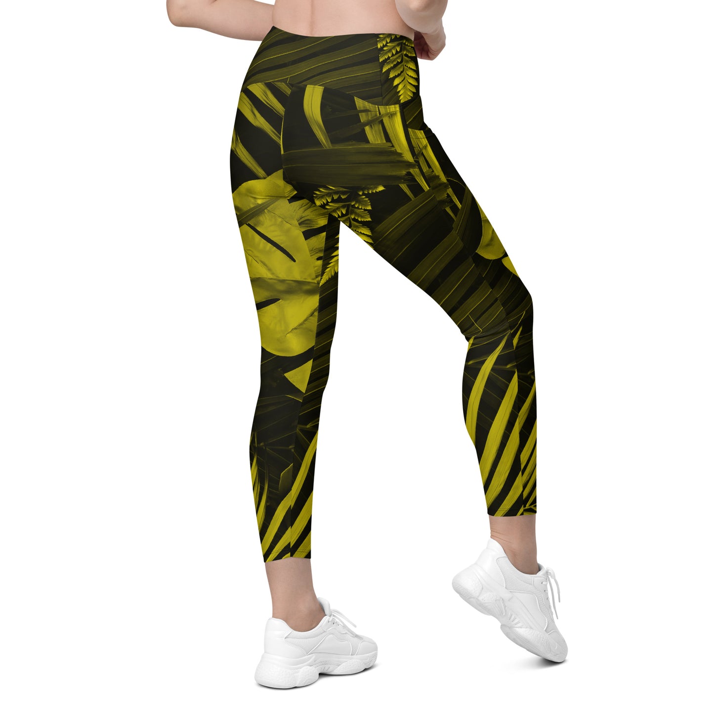 Yellowaze Women's Recycled Crossover Leggings With Pockets - FLAKOUT