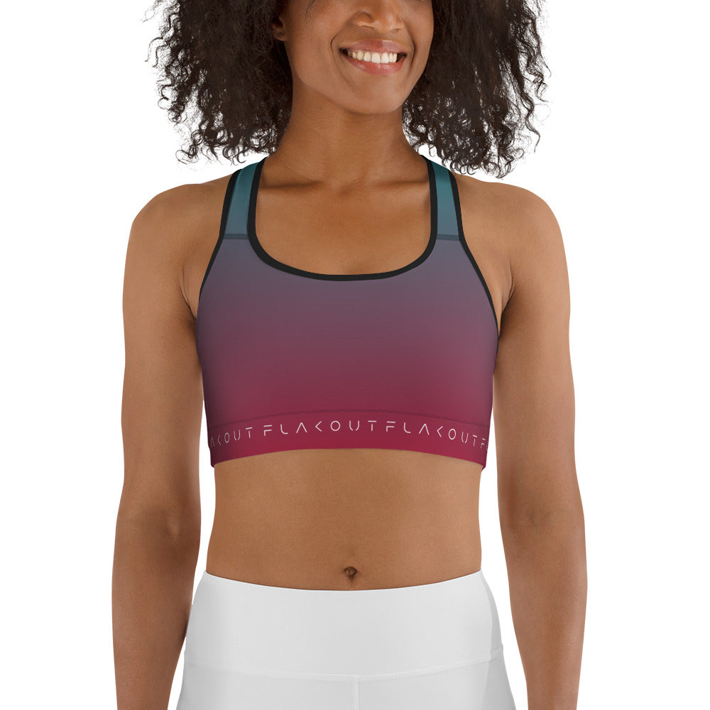 Electric Collision Women's Sports Performance Bra - FLAKOUT