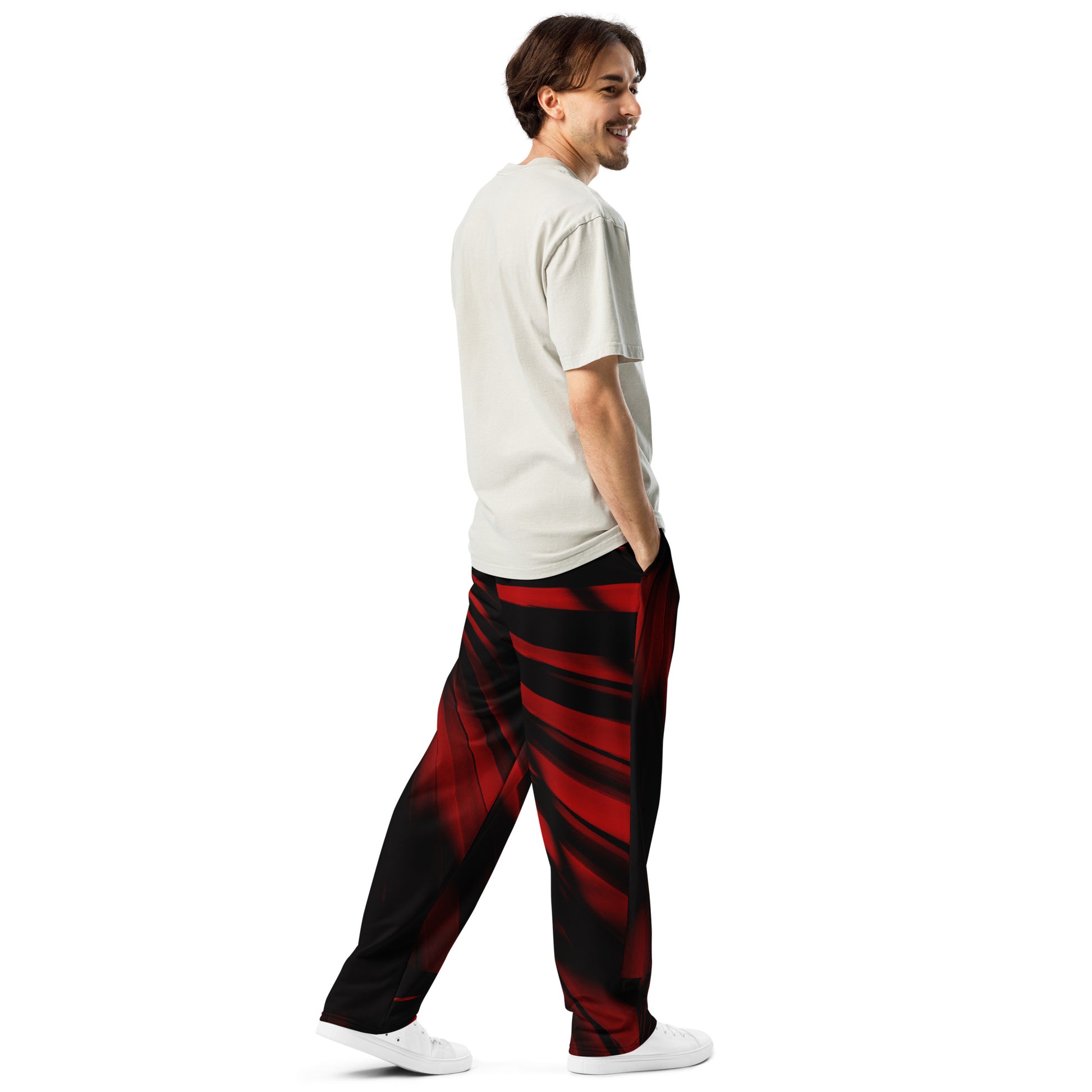 Fiery Phantoms Unisex Wide-leg Recycled Joggers - FLAKOUT