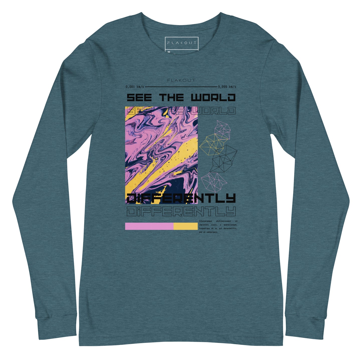 Divergent Horizon See The World Differently Long Sleeve Tee - FLAKOUT