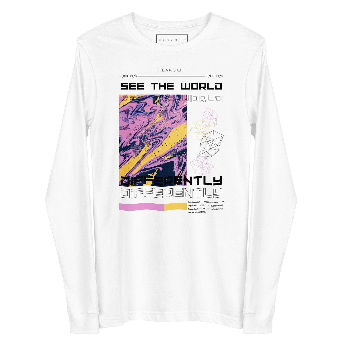 Divergent Horizon See The World Differently Long Sleeve Tee - FLAKOUT