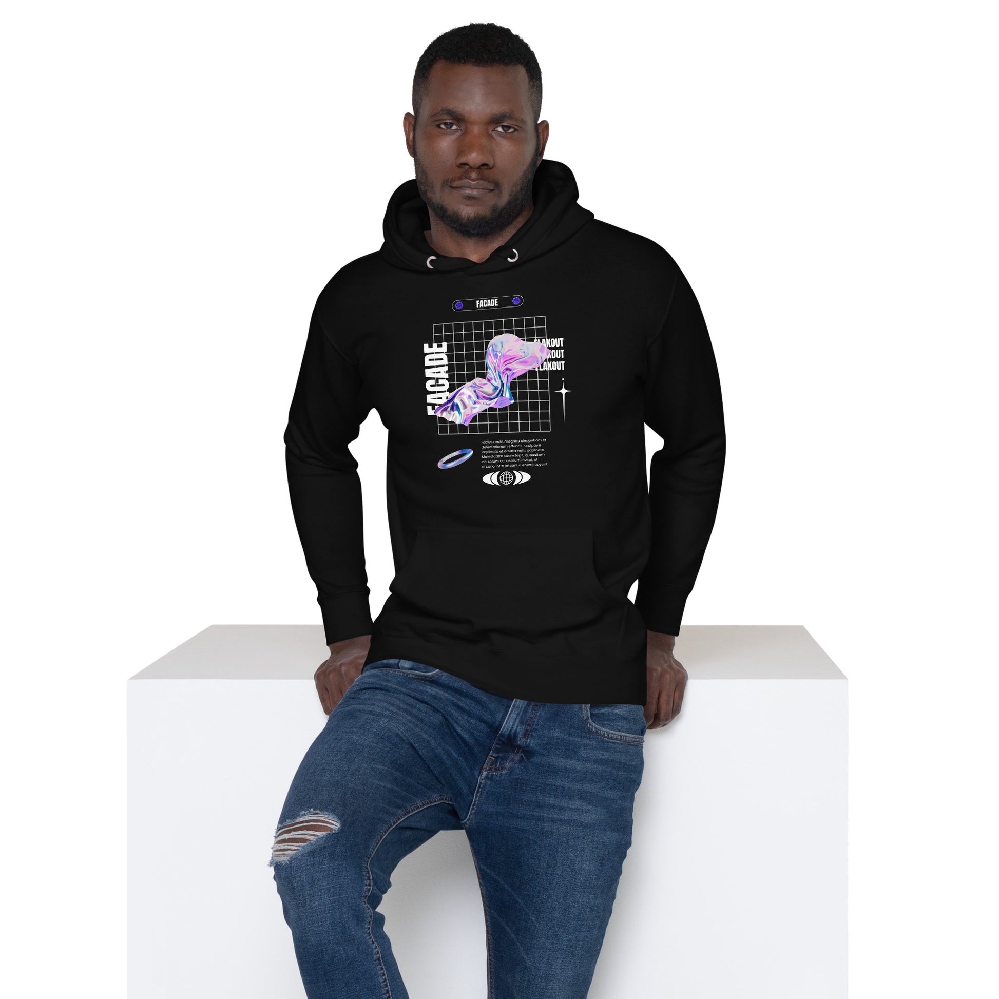 Facade Unisex Hoodie - FLAKOUT