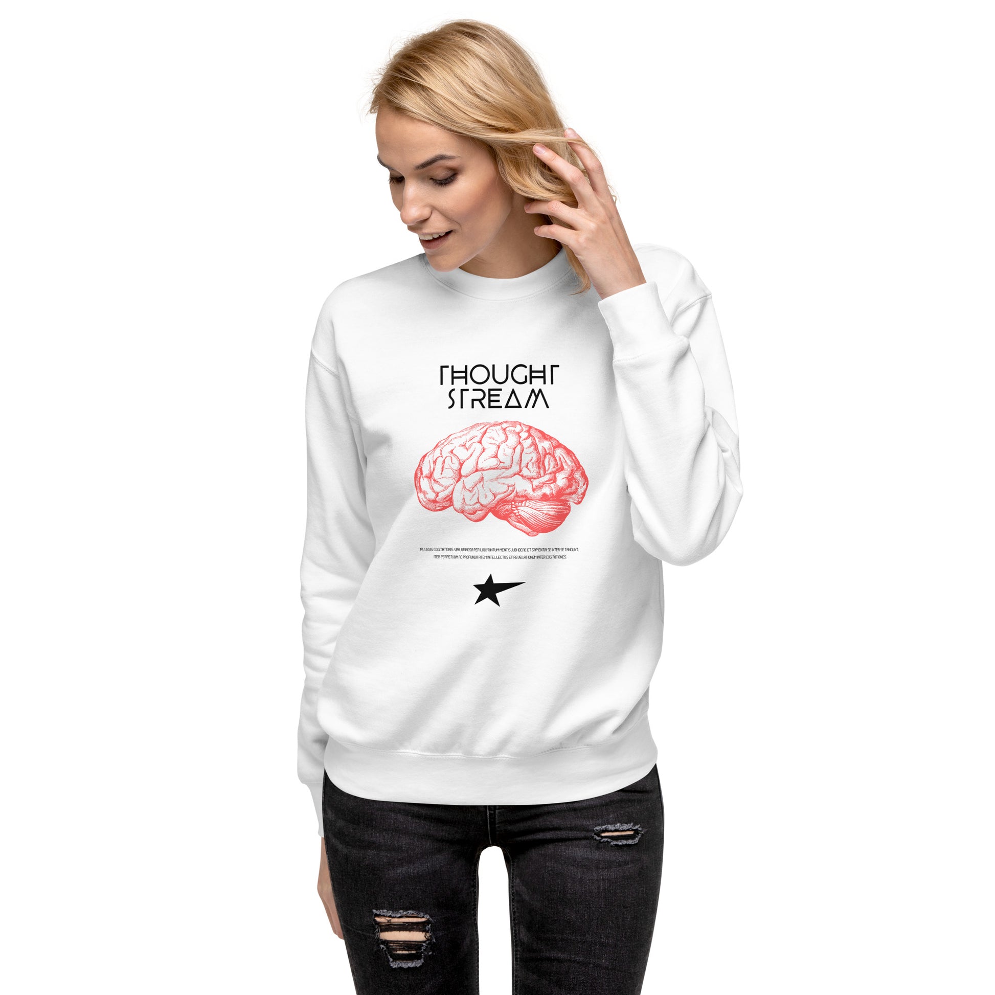 Thought Stream Unisex Fleece Sweatshirt - FLAKOUT