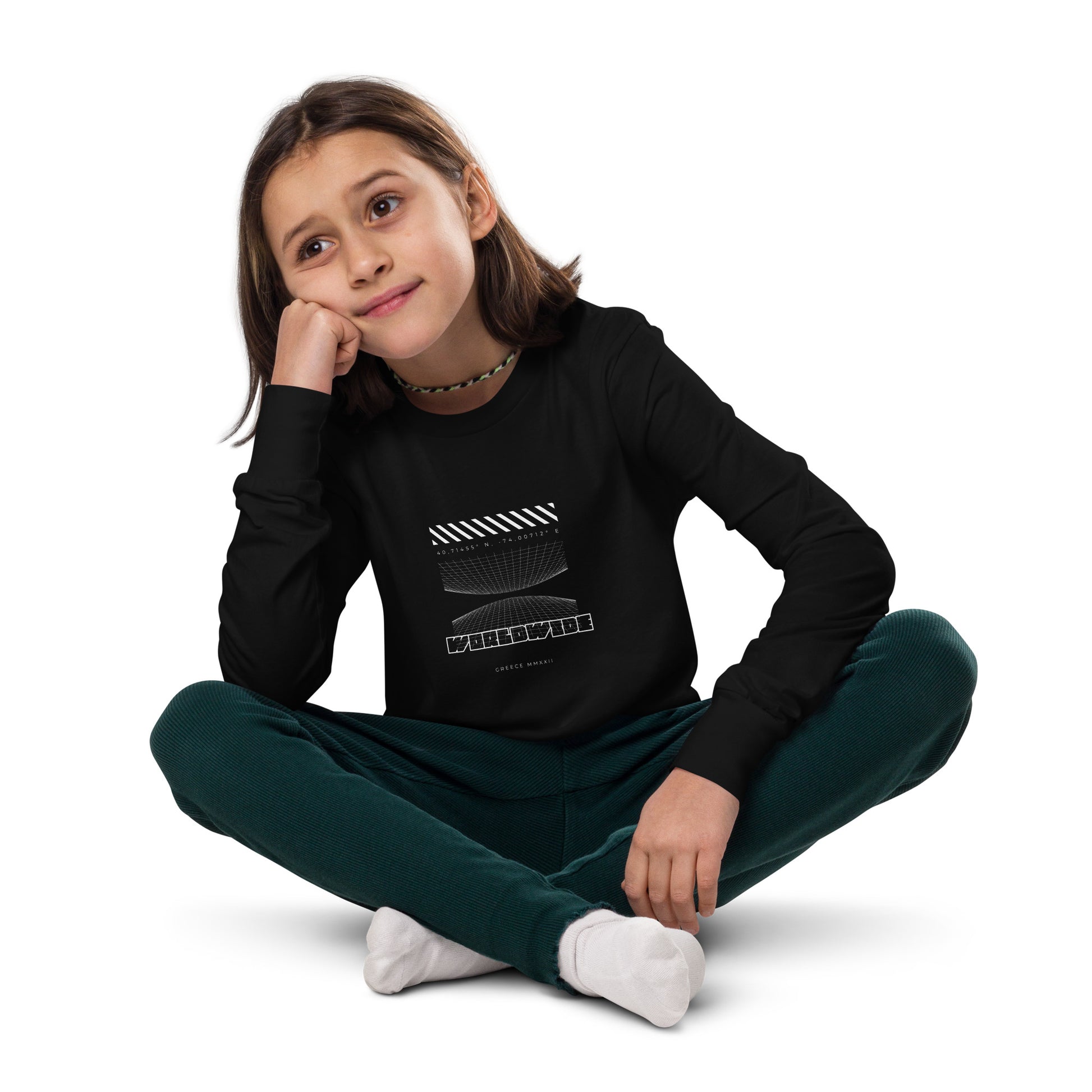 Kid's Long Sleeve Shirt Worldwide - FLAKOUT