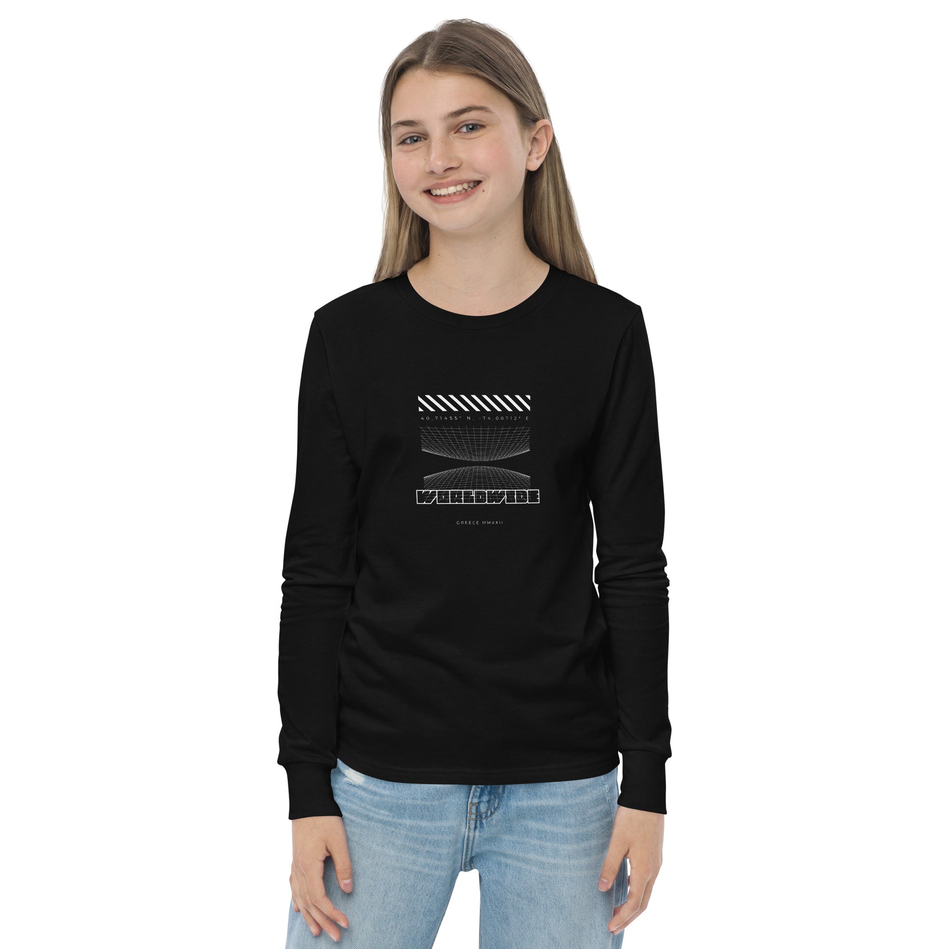 Kid's Long Sleeve Shirt Worldwide - FLAKOUT