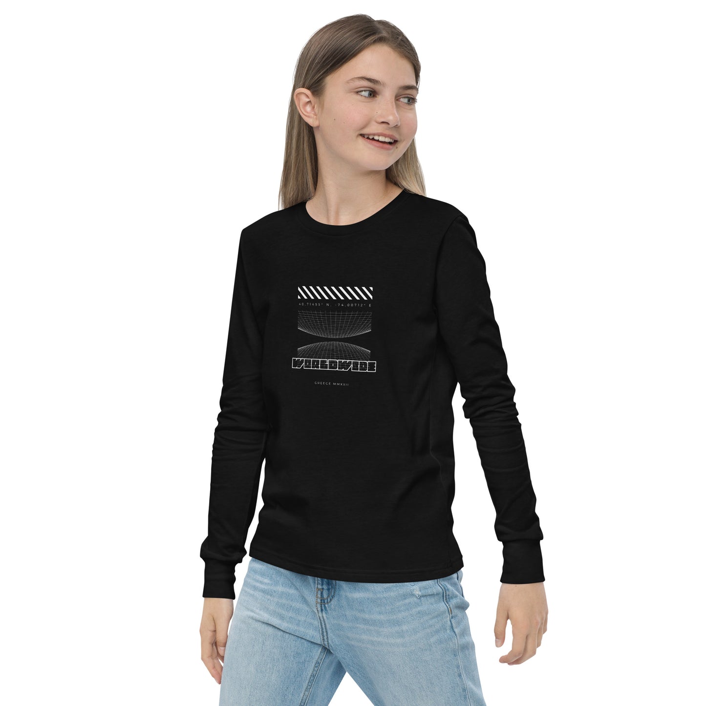 Kid's Long Sleeve Shirt Worldwide - FLAKOUT