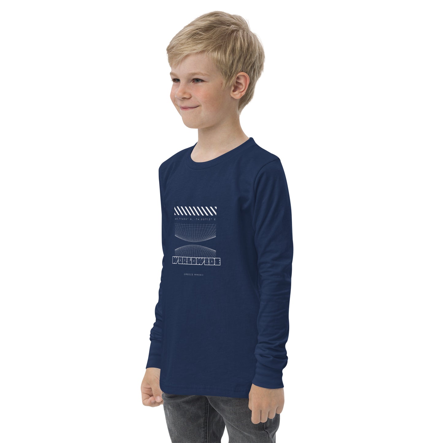 Kid's Long Sleeve Shirt Worldwide - FLAKOUT