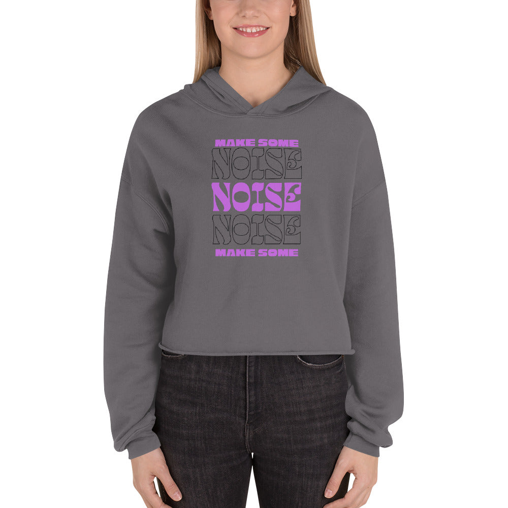 Resonance Make Some Noise Swagger Women's Crop Hoodie - FLAKOUT