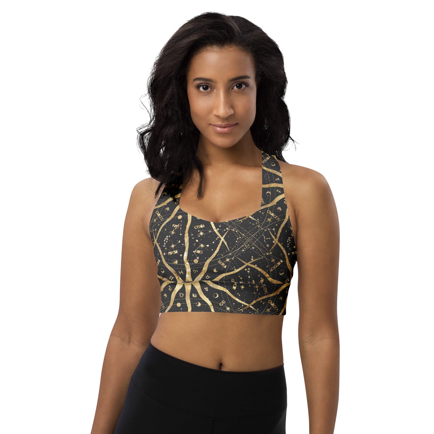 Women's Longline Sports Bra Ancient Sun - FLAKOUT