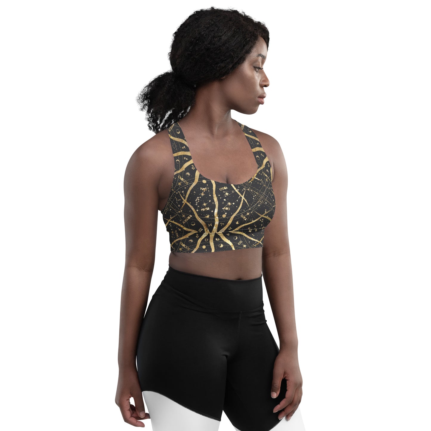 Women's Longline Sports Bra Ancient Sun - FLAKOUT